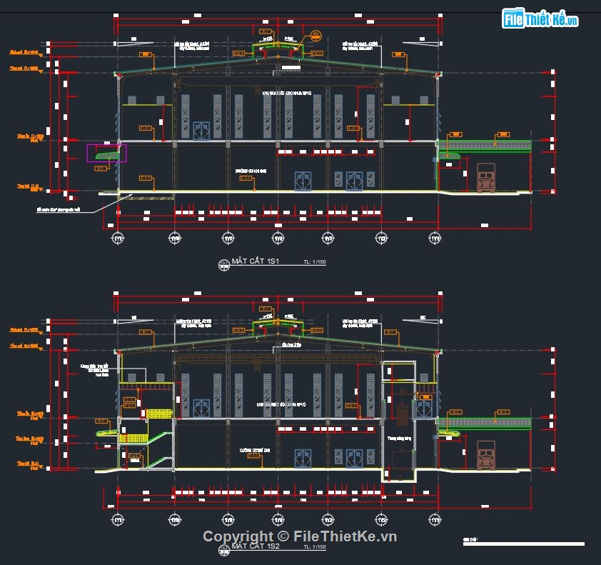 Bản vẽ Nhà máy sản xuất,Hồ sơ bản vẽ nhà máy,File cad nhà máy sản xuất,Nhà xưởng sản xuất,Bản vẽ xưởng sản xuất