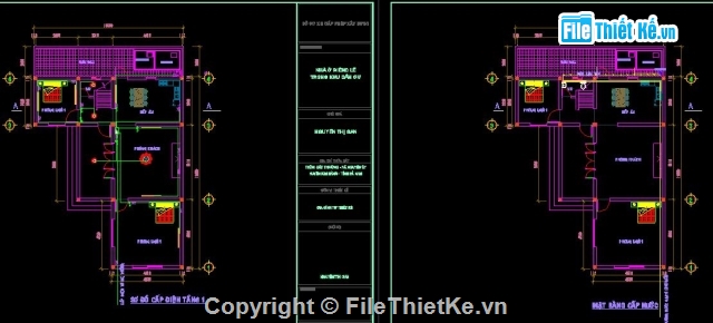 nhà 2 tầng,nhà 2 tầng 10x12.85m,bản vẽ nhà 2 tầng,file cad nhà ở 2 tầng,thiết kế nhà 2 tầng