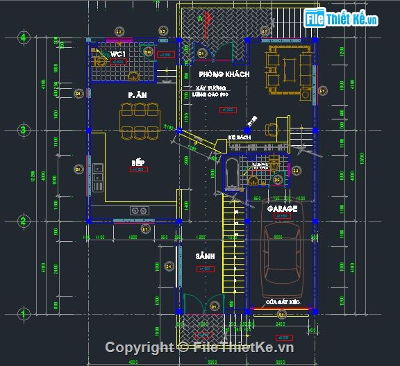 kiến trúc biệt thự,biệt thự 2 tầng,bản vẽ biệt thư 2 tầng,mẫu biệt thự,File cad nhà biệt thự,file cad nhà ở