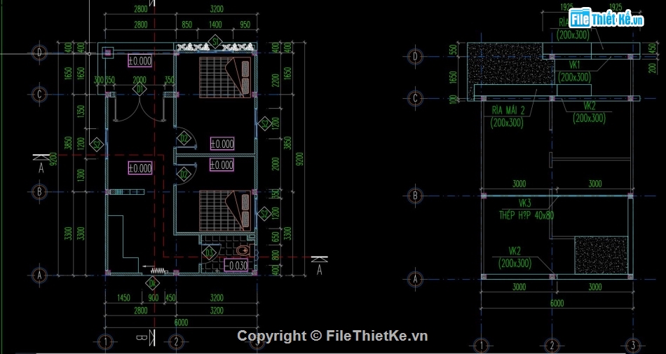 bản vẽ nhà 1 tầng,bản vẽ nhà 1 tầng đẹp,bản vẽ cad nhà 1 tầng