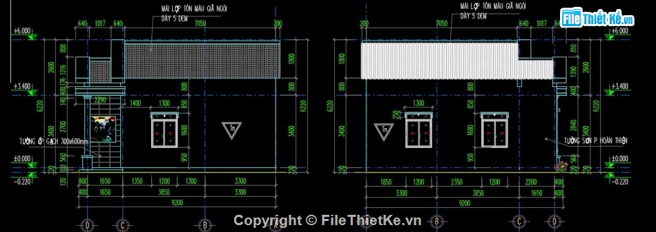 bản vẽ nhà 1 tầng,bản vẽ nhà 1 tầng đẹp,bản vẽ cad nhà 1 tầng