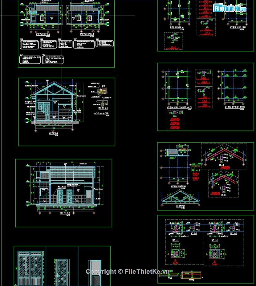 bản vẽ nhà 1 tầng,bản vẽ nhà 1 tầng đẹp,bản vẽ cad nhà 1 tầng