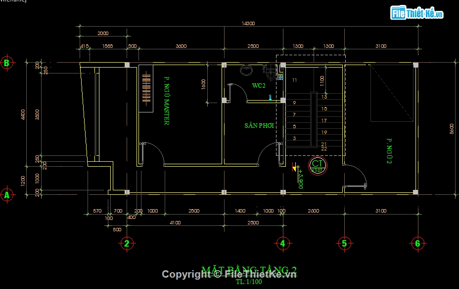 Nhà phố 2 tầng 5.6x13.6m,kiến trúc 2 tầng 5.6x13.6m,kết cấu 2 tầng,CAD Nhà phố 2 tầng 5.6x13.6m,bản vẽ nhà 2 tầng