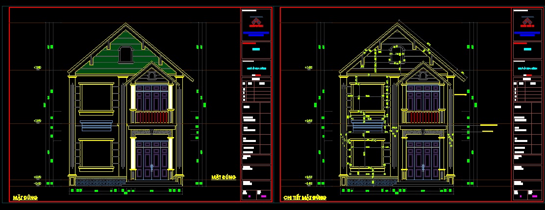 Nhà phố 2 tầng,CAD nhà phố 2 tầng,CAD nhà phố,kết cấu kiến trúc