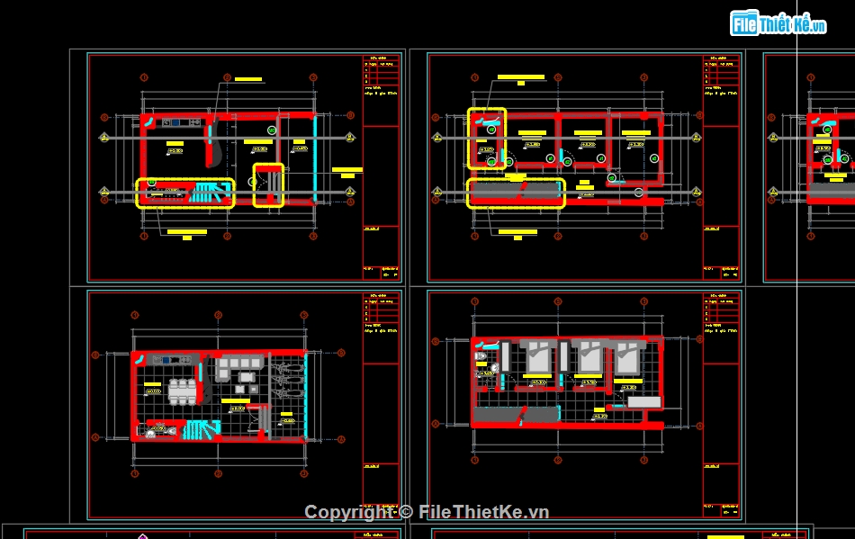 Bản vẽ nhà phố,nhà kích thước 6 x 11m,bản vẽ auto cad nhà phố