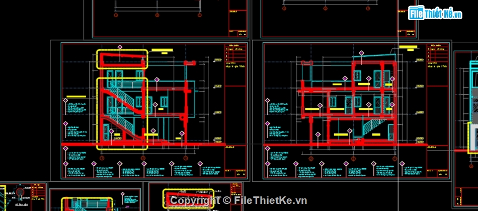 Bản vẽ nhà phố,nhà kích thước 6 x 11m,bản vẽ auto cad nhà phố