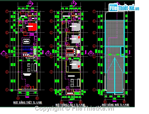 Bản vẽ mặt bằng,file cad mặt bằng,mặt bằng biệt thự,nhà phố 2 tầng,nhà 2 tầng mái thái,nhà 2 tầng đầy đủ
