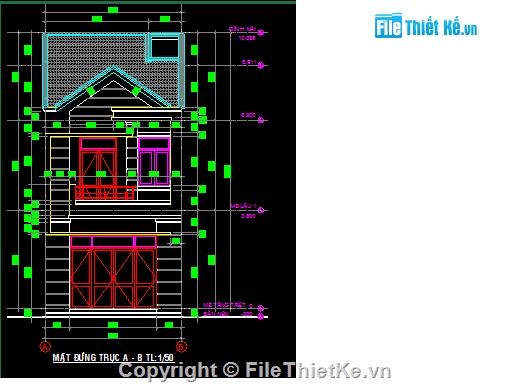 Bản vẽ mặt bằng,file cad mặt bằng,mặt bằng biệt thự,nhà phố 2 tầng,nhà 2 tầng mái thái,nhà 2 tầng đầy đủ