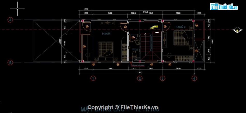 Nhà phố 3 tầng,Cad nhà phố 3 tầng,Bản vẽ cad nhà phố 3 tầng,File cad Nhà phố,Bản vẽ 3 tầng cad