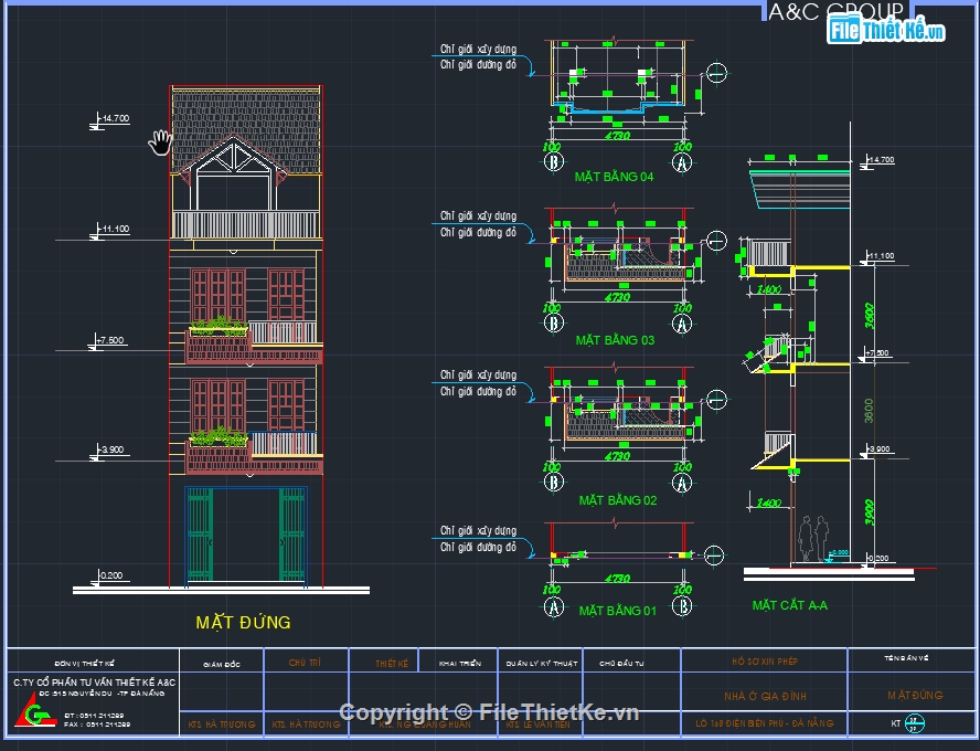 Nhà 3 tầng,Nhà phố 3 tầng,bản vẽ nhà phố 3 tầng