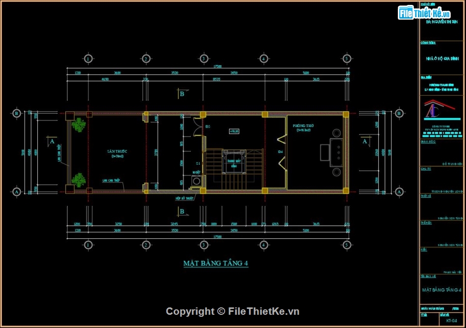 Bản vẽ nhà phố,nhà 4 tầng,nhà phố full