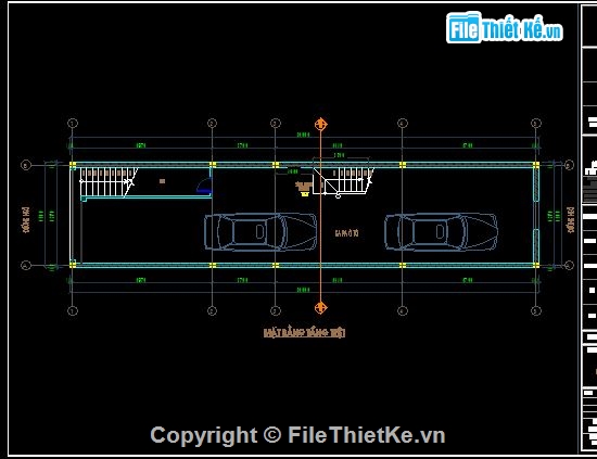 bản vẽ cad nhà phố 4.5 tầng,bản vẽ  nhà phố 4.5 tầng,nhà phố 4.5 tầng,Cad Nhà Phố 4.5 tầng 4.5x20m