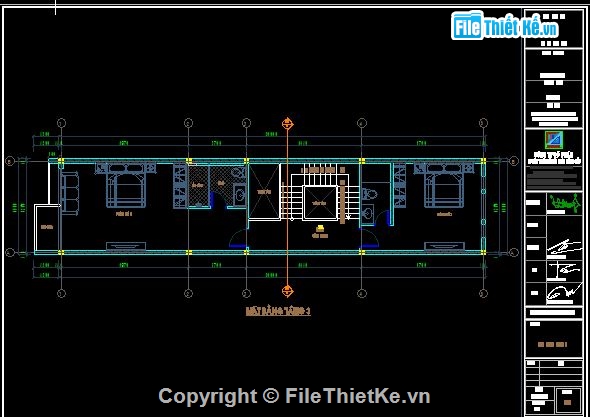 bản vẽ cad nhà phố 4.5 tầng,bản vẽ  nhà phố 4.5 tầng,nhà phố 4.5 tầng,Cad Nhà Phố 4.5 tầng 4.5x20m