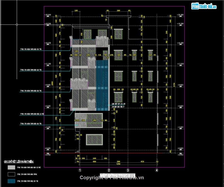 bản vẽ cad nhà phố 5 tầng,Nhà phố 5 tầng,file cad Nhà phố 5 tầng,bản vẽ Nhà phố 5 tầng