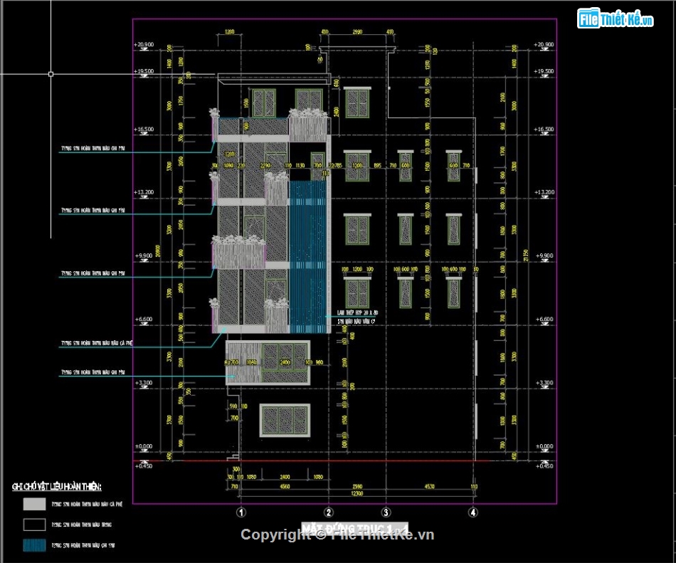 bản vẽ cad nhà phố 5 tầng,Nhà phố 5 tầng,file cad Nhà phố 5 tầng,bản vẽ Nhà phố 5 tầng