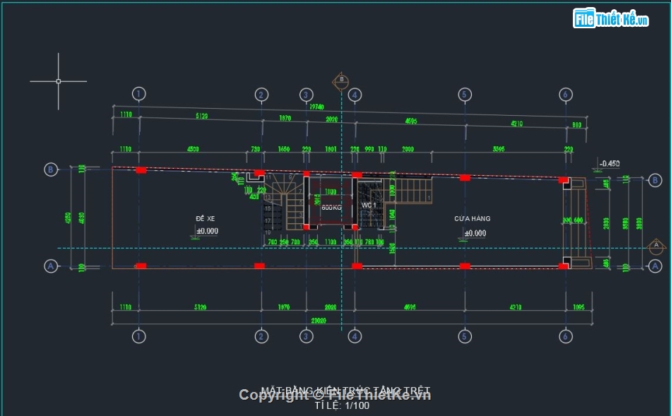 autocad nhà phố 5 tầng,mẫu nhà phố 5 tầng,cad nhà phố 5 tầng,File cad nhà phố 5 tầng,Bản vẽ cad nhà phố 5 tầng