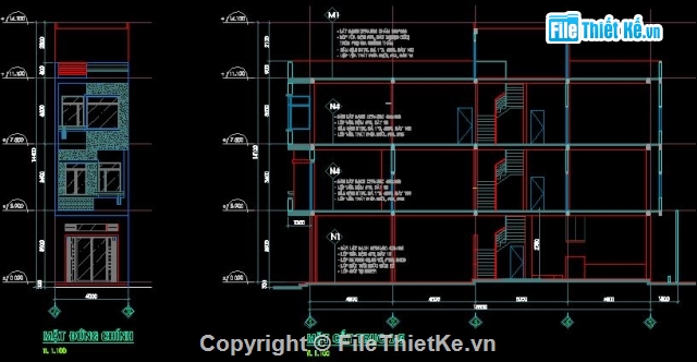 Nhà phố kích thước 4x20m,kiến trúc nhà 4 tầng,kết cấu nhà 4 tầng