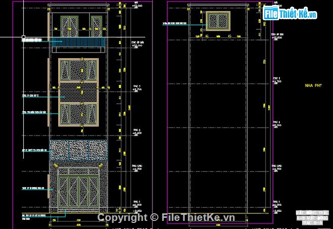 Nhà lệch tầng,Nhà phố 4 tầng,Nhà phố lệch tầng