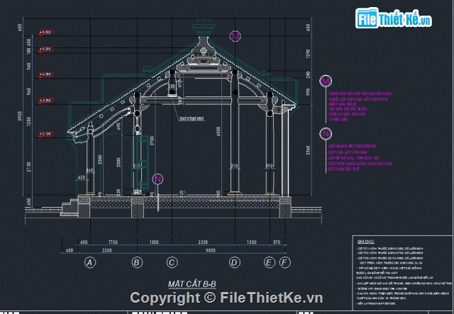 Bản vẽ CAD nhà thờ họ đẹp,Nhà thờ họ 3 gian,Nhà thờ đẹp,Nhà thờ họ,kiến trúc nhà thờ đẹp,Nhà thờ họ 6x9m