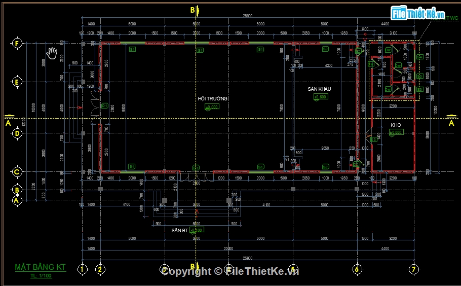 full bản vẽ nhà văn hóa,bản vẽ nhà văn hóa 12.2x25.8m,file cad nhà văn hóa thôn,file cad nhà văn hóa,File cad nhà văn hóa