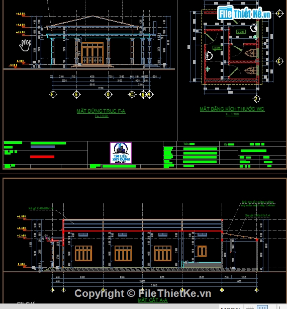 full bản vẽ nhà văn hóa,bản vẽ nhà văn hóa 12.2x25.8m,file cad nhà văn hóa thôn,file cad nhà văn hóa,File cad nhà văn hóa