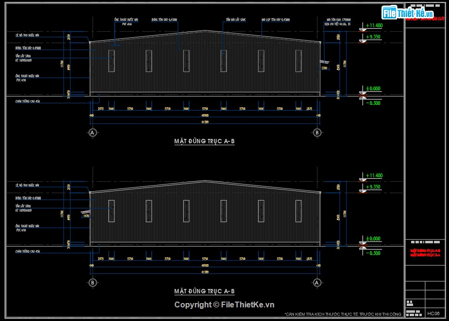 bản vẽ nhà xưởng,bản vẽ nhà công nghiệp,Full bản vẽ nhà xưởng 40x100m,nhà xưởng 40x100m,nhà xưởng 40m