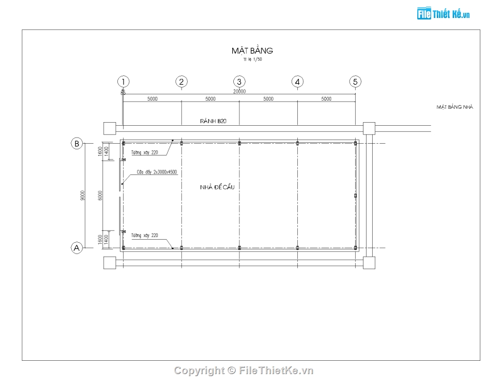 Nhà xưởng file cad,nhà xưởng 20x9m,bản vẽ nhà xưởng,nhà xưởng để xe cẩu,bản vẽ nhà xưởng file cad