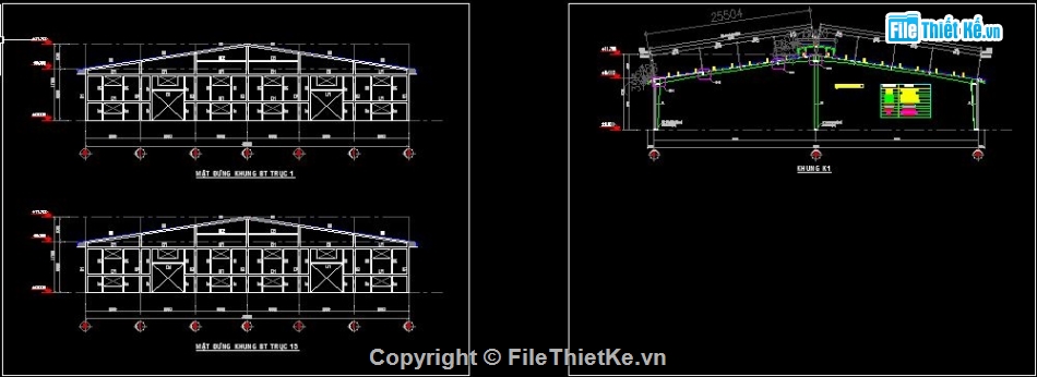 bản vẽ nhà xưởng,Nhà xưởng file cad,file cad nhà xưởng,bản vẽ cad nhà xưởng