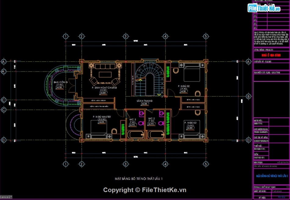 bản vẽ biệt thự tân cổ điển,bản vẽ cad biệt thự lâu đài,bản vẽ cad biệt thự tân cổ điển 2 tầng