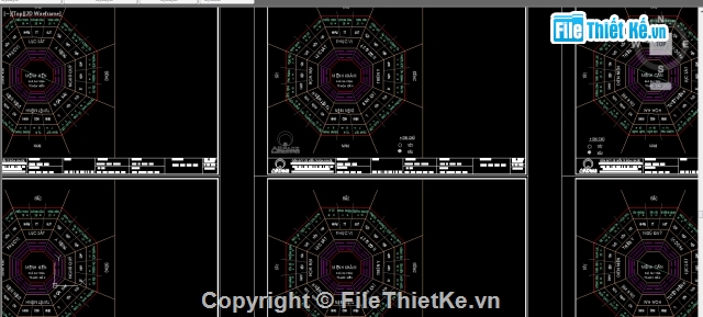 CAD phong thủy,ứng dụng phong thủy,Bản vẽ Cad phong thủy