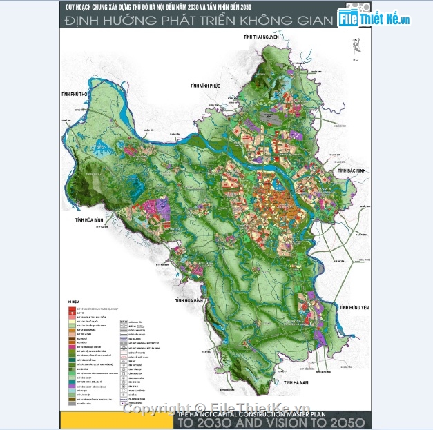 Quy hoạch phát triển không gian hà nội đến năm 205,bản vẽ cad Định hướng phát triển không gian hà nội,bản vẽ cad định hướng phát triển hà nội 2050