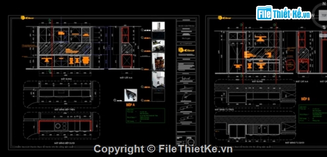 phụ kiện bếp,Bản vẽ thiết kế  bếp,CAD nhà bếp