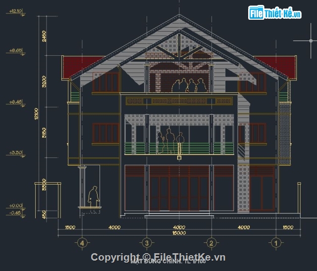 Thiết kế biệt thự,bản vẽ biệt thự,mẫu biệt thự đẹp,biệt thự 2 tầng