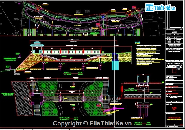 Bản Vẽ Cad Thiết Kế Bờ Kè+Tài Liệu Đầy Đủ Học Hỏi