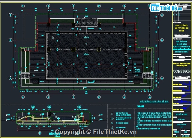 Bản vẽ bể bơi,bản vẽ cad bể bơi,file cad bể bơi,Filethietke bể bơi,thiết kế bể bơi,File cad bể bơi