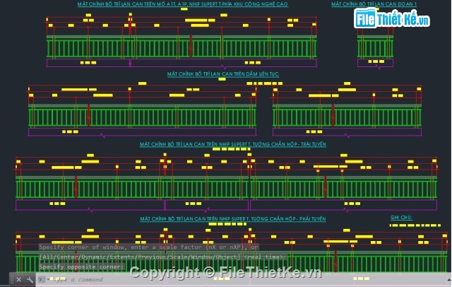 Bản vẽ chi tiết,lan can,lan can trên cầu