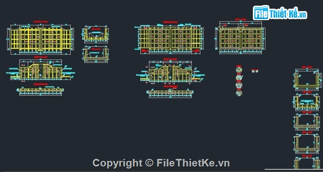 Bản vẽ CAD thiết kế cống công nghệ đập xà lan Bản Vẽ Cad Thiết Kế Cống Công Nghệ Đập Xà Lan