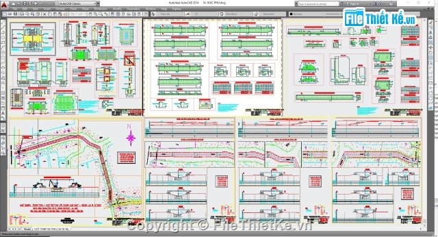 Bản vẽ CAD thiết kế cống công nghệ đập xà lan Bản Vẽ Cad Thiết Kế Cống Công Nghệ Đập Xà Lan