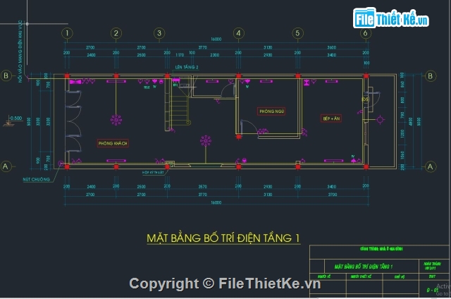 thiết kế điện,điện nhà 2 tầng,bản vẽ điện nhà 5x16m,bản vẽ điện nhà dân,điện nhà ở,điện nhà dân dụng