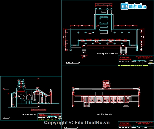 kiến trúc chùa,kiến trúc chùa keo,bản vẽ chùa keo,thiết kế chùa đẹp