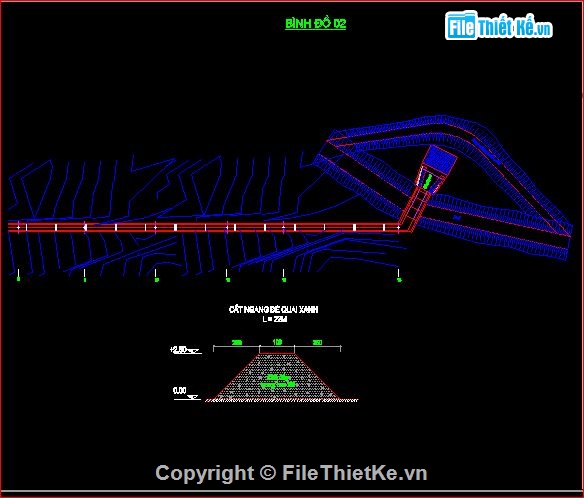 Bản vẽ cad thiết kế kênh mương,thiết kế kênh mương,bản vẽ kênh mương