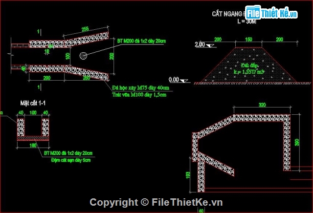 Bản vẽ cad thiết kế kênh mương,thiết kế kênh mương,bản vẽ kênh mương