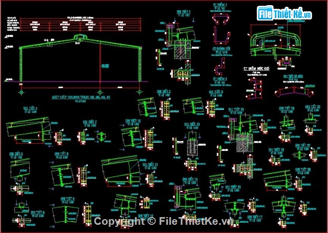 Bản cad thiết kế,kết cấu thép,thép hình,khung zamil
