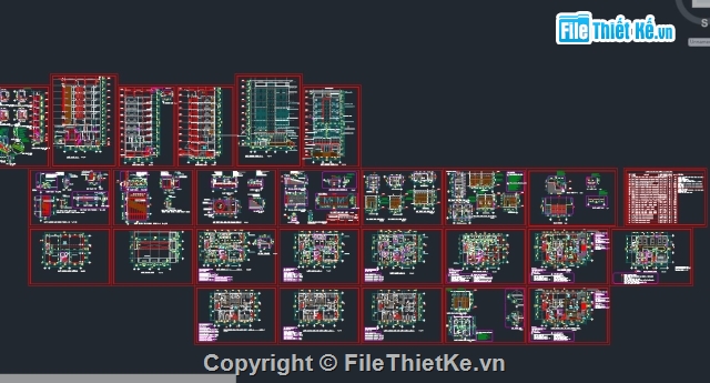 thiết kế khách sạn,Bản cad thiết kế,thiết kế nhà khách,bản vẽ khách sạn