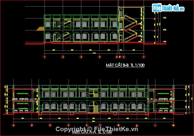 kiến trúc ký túc xá,mẫu ký túc xá đẹp,bản vẽ ký túc xá