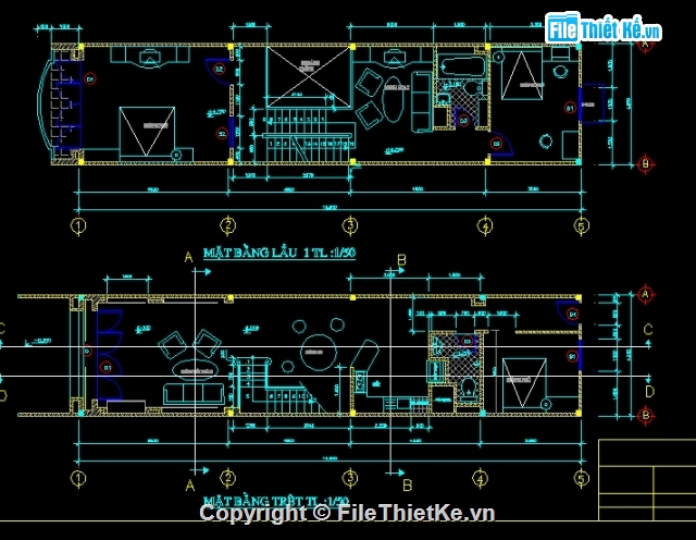 bản vẽ nhà phố,thiết kế nhà phố,nhà phố tầng lệch