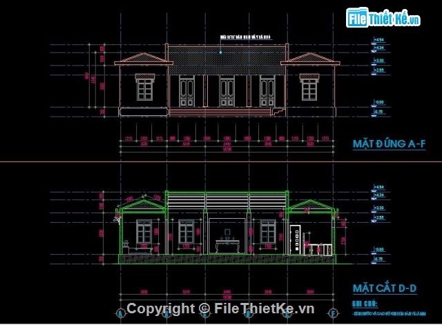 nhà cấp IV 16.8x17m,nhà 16.8x17m,nhà cấp 4,Filethietke nhà cấp 4