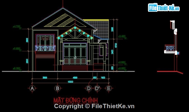 nhà cấp 4,nhà cấp 4 đẹp,thiết kế nhà cấp 4,nhà cấp 4 mái thái