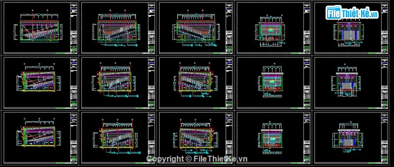 Cinema,rạp chiếu phim,cad rạp chiếu phim