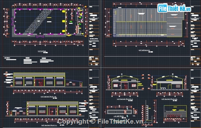 nhà xưởng,kho nhà xưởng,Bản vẽ nhà kho,nhà kho,nhà ăn trụ sở